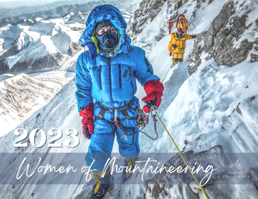 Cover of the 2023 Women of Mountaineering calendar